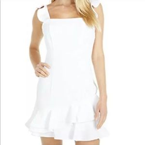 BCBGeneration white ruffle mini dress